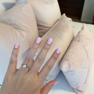 Diamond silver and gold Pandora ring